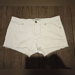 Juicy Couture Sz 28 denim raw hem shorts